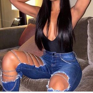 Destroyed jeans size 3 womens